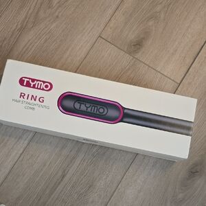 TYMO Ring Hair Straightening Comb - Black and Pink